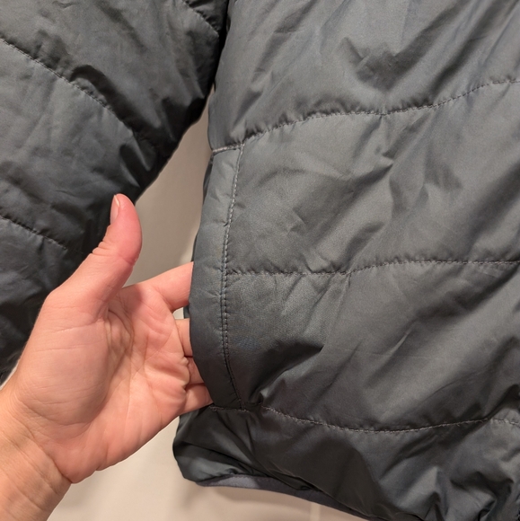 PATAGONIA Youth Puffer Reversible Sherpa Zip up coat size XL 14 - Picture 5 of 12